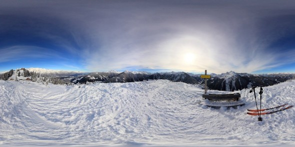 Auf dem kleinen Hochwurzen 2011, 360 Grad Panorama