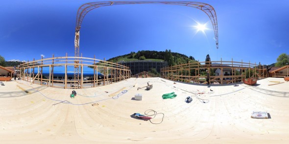Tauernhof 2011, Chalet-Aufstockung, 360 Grad Panorama