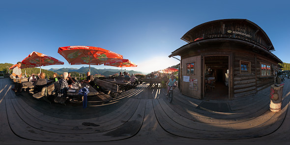 Auf der Sonnenalm, Ramsau, 360 Grad Panorama