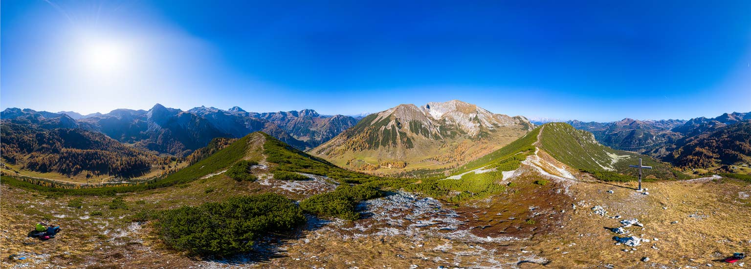 Obertauern, Auf dem Spirzinger (2066 m) bei der Südwiener Hütte