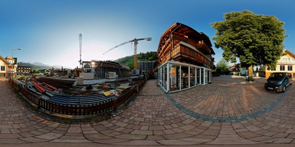 Bauarbeiten an der Planai 2010, 360 Grad Panorama